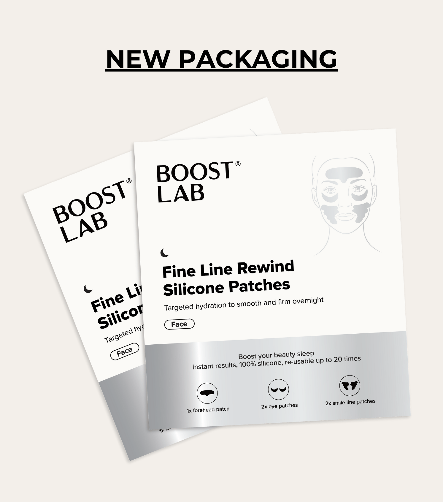 BOOST LAB Face Silicone Patches