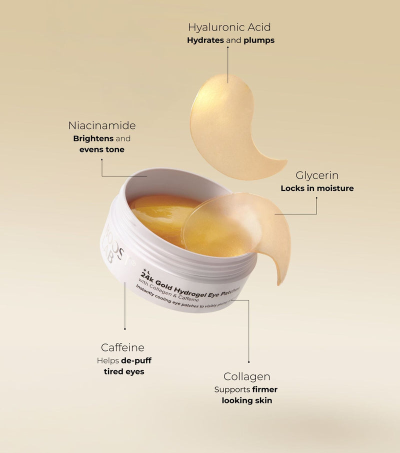 BOOST LAB Eye Mask 24k Gold Hydrogel Eye Masks