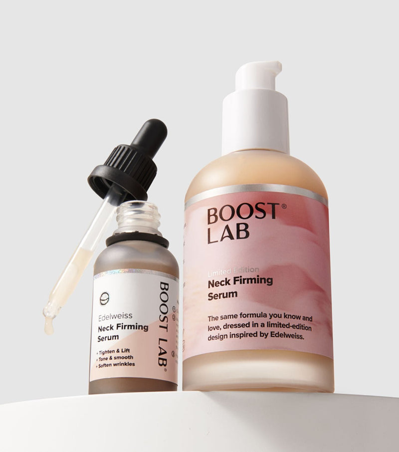 Jumbo Neck Firming Serum | BOOST LAB Quality Ingredients - Real Results 30-day money back guarantee
