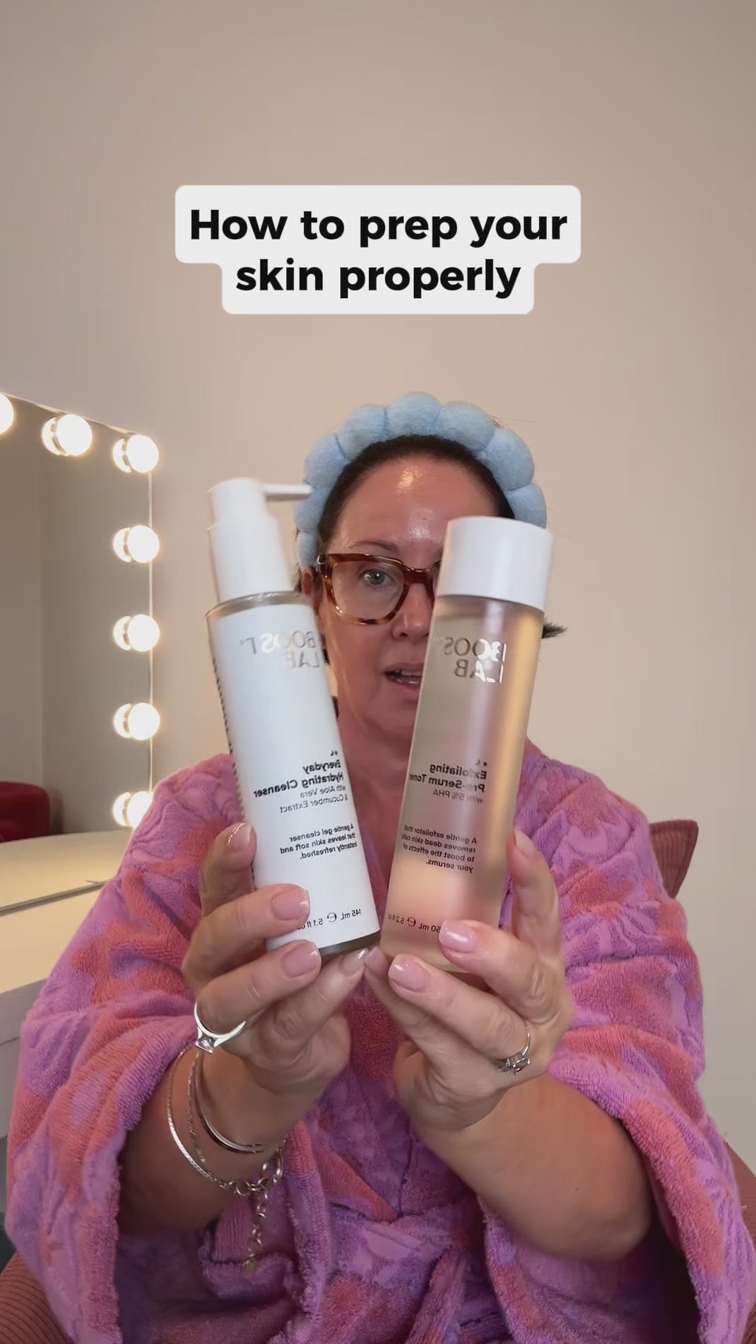 Skin Prep Bundle | Exfoliating Toner and Hydrating Cleanser